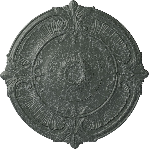 Ekena Millwork Attica Ceiling Medallion (Fits Canopies up to 3 3/4"), 39 1/2"OD x 2 1/2"P, Athenian Green Crackle CM39ATAGC - main